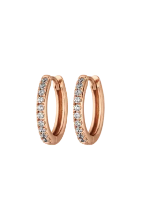 Allira Hoops 18K Rose Gold Plated