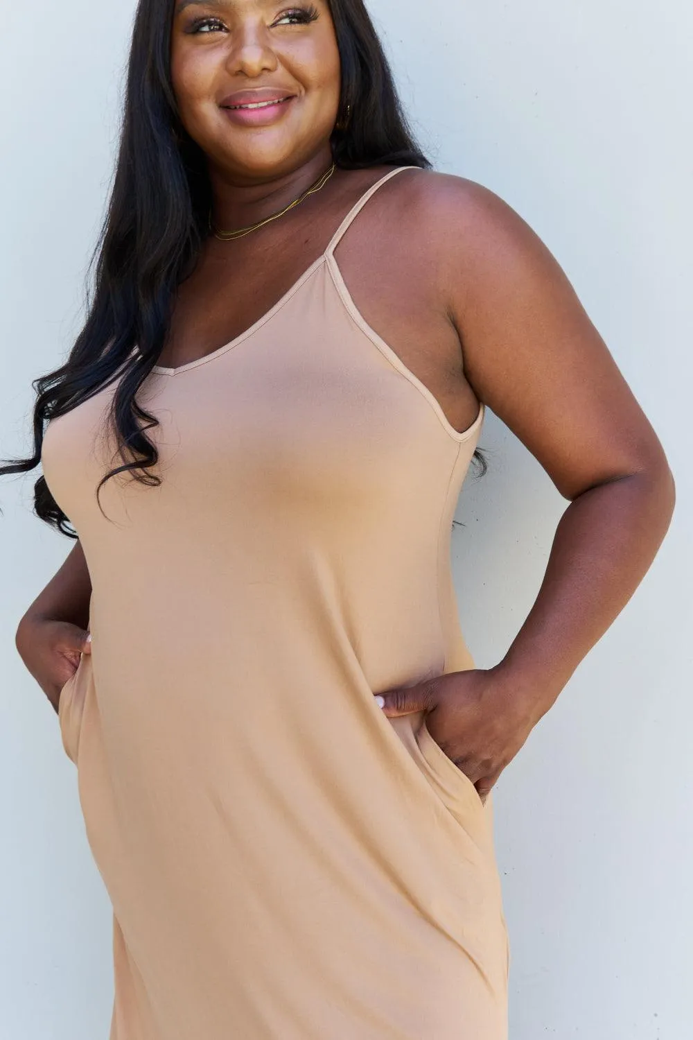 Cami Good Energy Maxi Dress in Camel