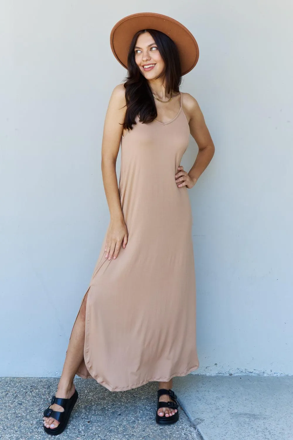Cami Good Energy Maxi Dress in Camel