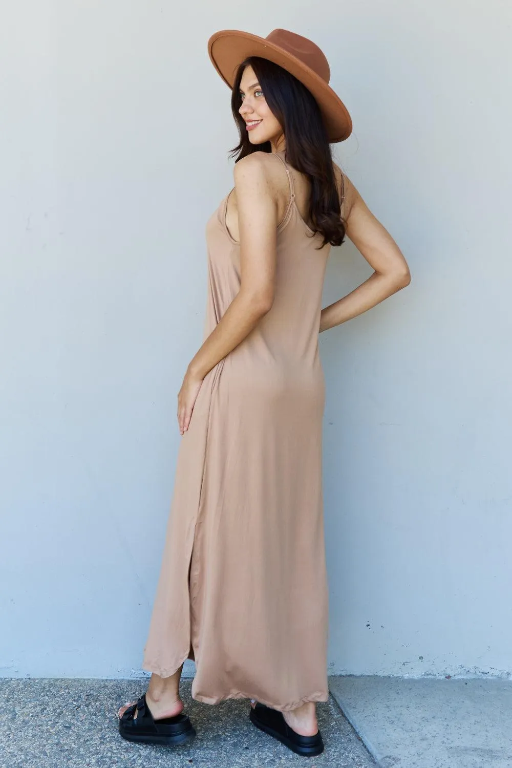 Cami Good Energy Maxi Dress in Camel