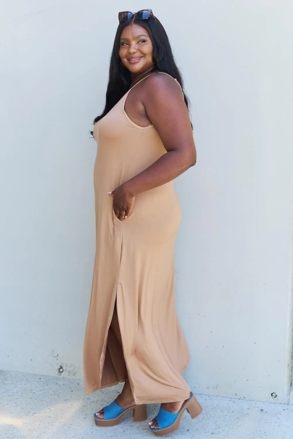 Cami Good Energy Maxi Dress in Camel