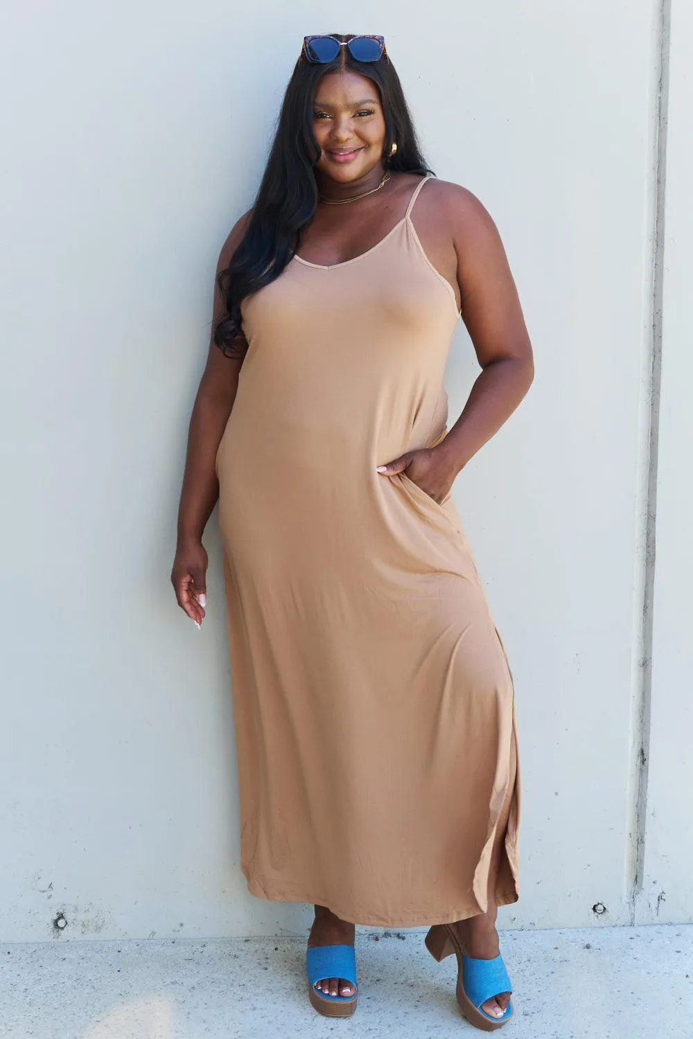Cami Good Energy Maxi Dress in Camel