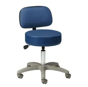 Clinton 5-Leg Pneumatic Lift Nylon Base Stool with Backrest Option