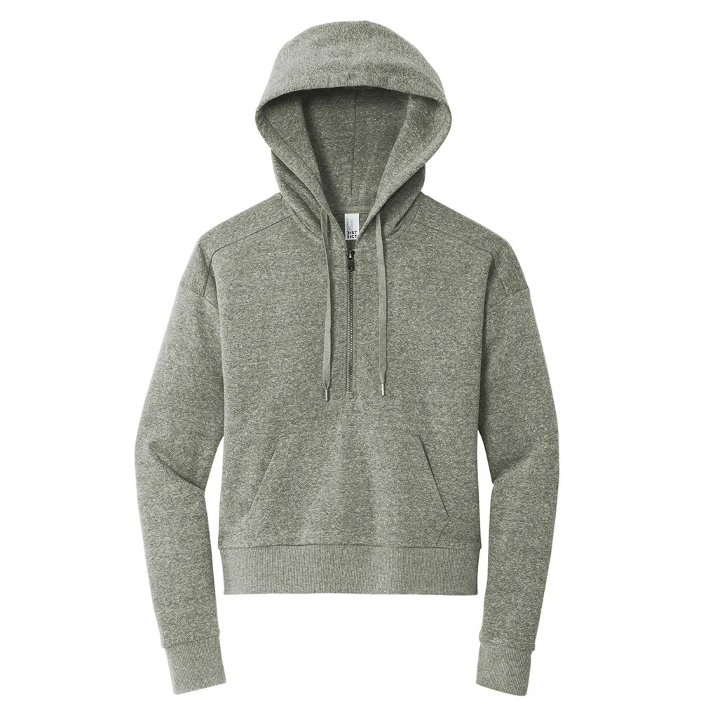 Customizable Ladies Tri-Fleece Hooded Pullover for Teachers with Rainbow Design