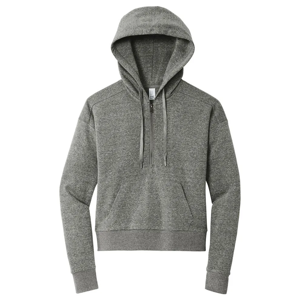 Customizable Ladies Tri-Fleece Hooded Pullover for Teachers with Rainbow Design