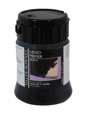 Daler Rowney Black Gesso Primer Acrylic Medium