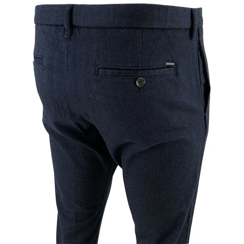 DIESEL CHI DEEP SMART 81E Mens Chino Trousers Stretch Casual Khakis Navy Pants