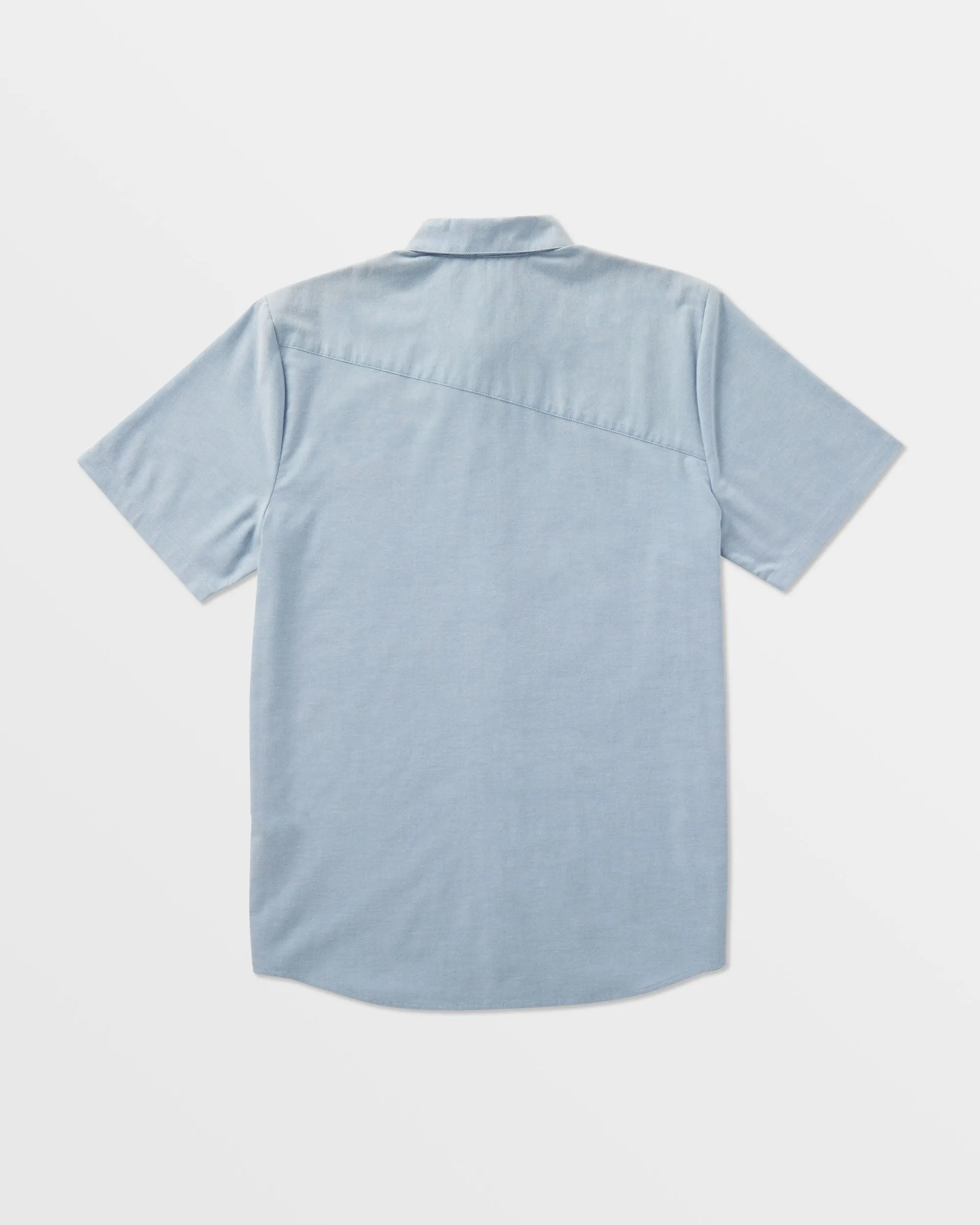 Everett Oxford Short Sleeve Shirt - Wrecked Indigo