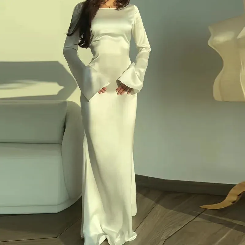 Jessica - Satin Maxi Dress