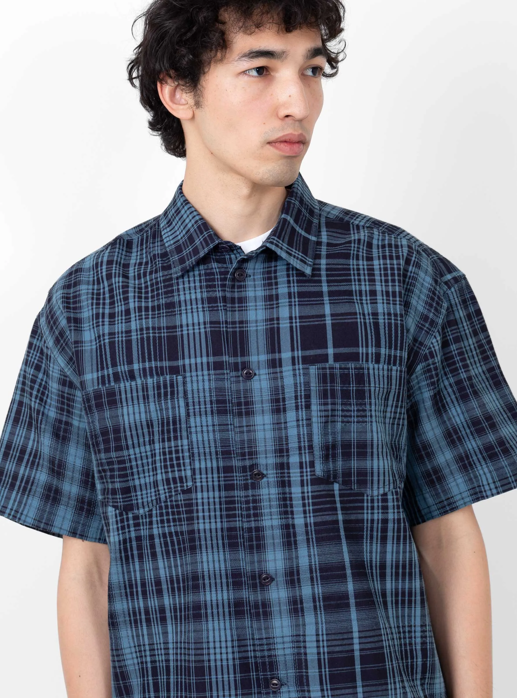Mitchum Shirt Indigo Check