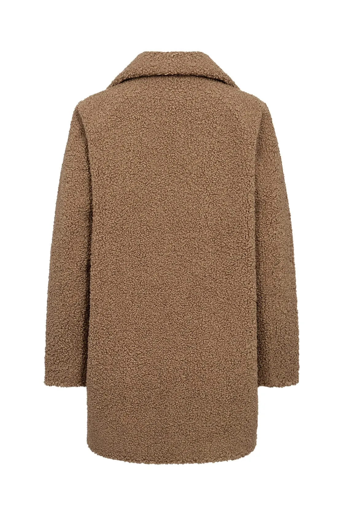 Mukite Teddy Doubled Breasted Coat - Desert Brown