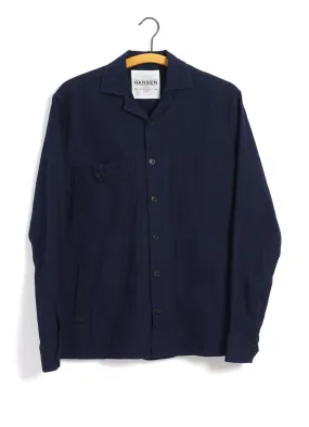 SAMMO | Casual Over Shirt | Waffle Indigo