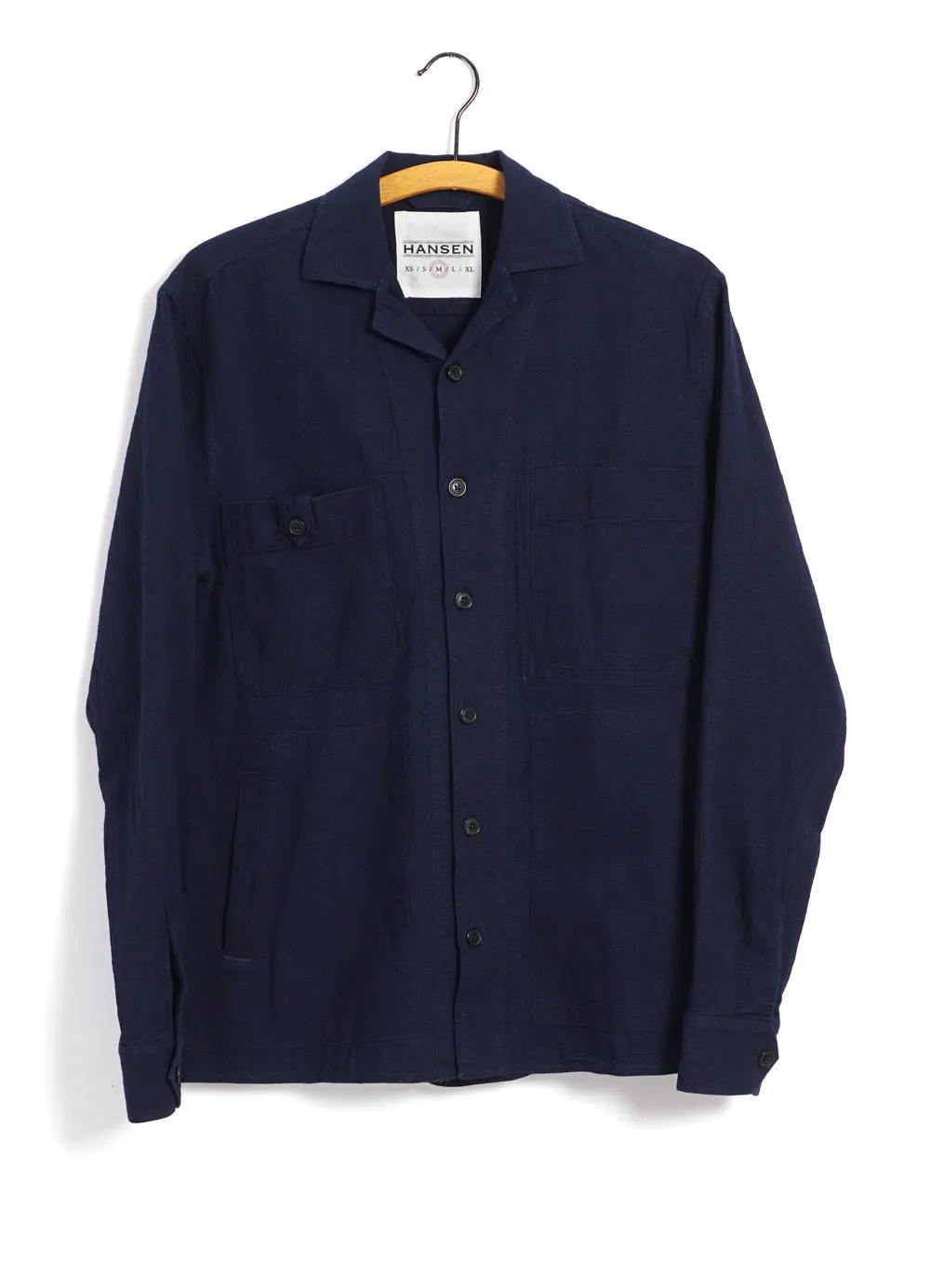 SAMMO | Casual Over Shirt | Waffle Indigo